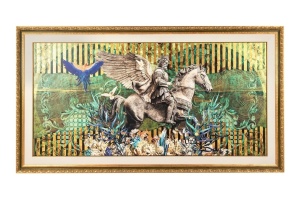 TABLOU DECORATIV PEGASUS PARADISE, 266x148 cm