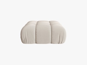 TABURET BELLIS, BEJ DESCHIS, CU TAPITERIE DIN TEXTIL 3D SONIC, MICADONI