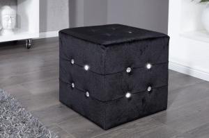 TABURET ELEGANT CU STRASSURI BOUTIQUE 11042 DESIGN MODERN