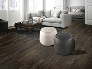 TABURET JOEL 297011, BEJ, Ø49, DIN LEMN, SPUMA SI PIELE ECOLOGICA, STIL MODERN, SCHULLER - Img 2