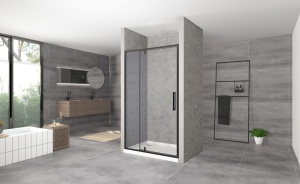 USA CABINA DE DUS, REA RAPID SWING, 130CM, DE CULOARE NEAGRA, CALITATE SUPERIOARA, REA