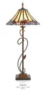VEIOZA DEOSEBITA TIFFANY, COD RC435+YT01P, DIN METAL SI STICLA
