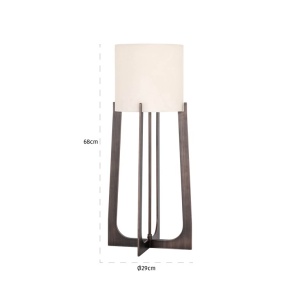 VEIOZA LOURA MARE BRONZ, LB-0191, CONFECTIONATA DIN METAL SI MARMURA ARTIFICIALA, STIL MODERN - Img 4