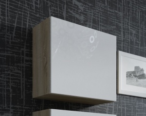 VITRINA LIVING VIGO KWADRAT STEJAR SONOMA/ALB DESIGN MODERN CM
