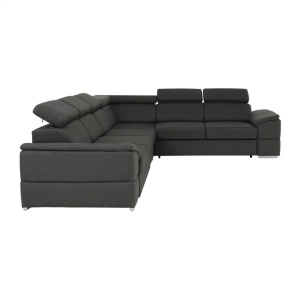 ANSAMBLU DE CANAPELE SEGORIA LUX, MODEL STANGA, GRI, DIN TEXTIL, EXTENSIBIL, SPATIU DEPOZITARE, STIL MODERN, TK - Img 7