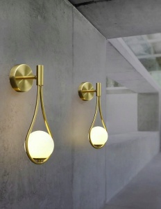 APLICA GOLD BALL APP603-1W, 40 cm, AURIU, DIN METAL, STIL MODERN, TU - Img 6