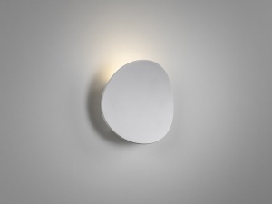 APLICA ONA, 18 CM, ALB MAT, DIN ALUMINIU, METAL SI ACRIL, STIL MODERN - Img 4