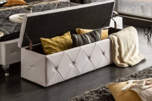 BANCHETA 140CM, EXTRAVAGANCIA ALBA, COD 40136,STIL MODERN - Img 3