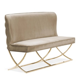 BANCUTA/SOFA SCARLET, BEJ/AURIU, STIL MODERN