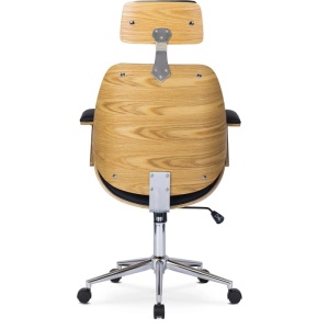 BESTSELLER! SCAUN DE BIROU, ARTIM MEBLE, REALIZAT DIN PIELE ECO, PLACAJ SI METAL, CULOARE STEJAR AURIU, STIL MODERN - Img 5