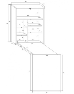 BIROU ALB LUCIOS HIDE - DESIGN MODERN - Img 3