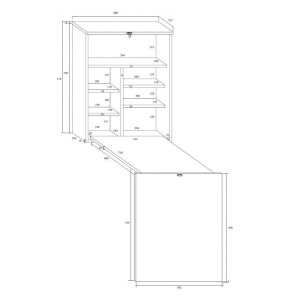 BIROU ALB MAT HIDE - DESIGN MODERN - Img 3