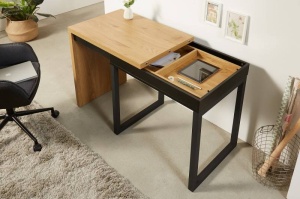 BIROU MODERN, FLEX 80-160CM, COD 41211, DIN MDF INFOLIAT SI METAL
