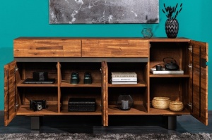 BUFET 170CM, GENESIS, DIN LEMN MASIV DE SALCAM SI METAL, ARTIM GROUP SELECTION - Img 5