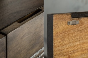 BUFET/DULAP LIVING 121CM, DIN LEMN MASIV DE MANGO, STIL VINTAGE INDUSTRIAL, ARTIM GROUP SELECTION - Img 4