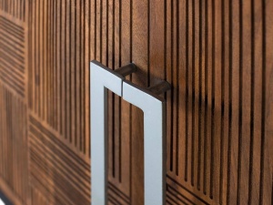 BUFET LIVING, DIN LEMN DE MANGO SI METAL, CU 4 USI, STIL RETRO GINER Y COLOMER - Img 4