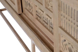 BUFET MILAN 190CM, NATURAL, DIN LEMN DE MANGO SI METAL, GINER Y COLOMER - Img 8