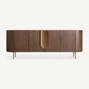 BUFET TREIGNAC 220CM, DIN FURNIR DIN LEMN SI METAL, DESIGN CONTEMPORAN, VICAL HOME