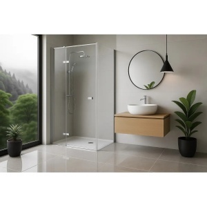 CABINA DE DUS ATLAS 100X80, CROM, STANGA/DREAPTA, CALITATE SUPERIOARA - Img 2