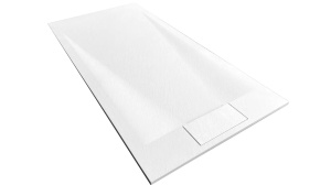 CADITA DE DUS REA BAZALT, 90x120 CM, ALB, DIN COMPOZIT, CALITATE SUPERIOARA - Img 4