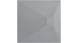 CADITA DE DUS REA MAGNUM, 90x90 CM, GRI, DIN COMPOZIT, CALITATE SUPERIOARA