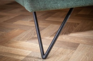 CADRU PAT 180X200CM, LA BEAUTE, COD 40792, DIN LEMN SI STOFA VERDE - Img 5