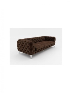 CANAPEA 3 LOCURI, CHESTERFIELD, DIN STOFA DE CALITATE, 243CM, CULOARE PERSONALIZATA, RPZ - Img 3