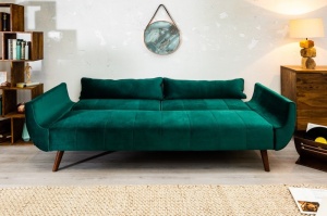 CANAPEA EXTENSIBILA, 215CM, DIN CATIFEA VERDE, DESIGN MODERN, ARTIM GROUP COLLECTION - Img 3