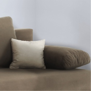CANAPEA EXTENSIBILA CLIV, CAPPUCCINO/BEJ, DIN TEXTIL, CU SPATIU DEPOZITARE SI PERNE, STIL MODERN, TK - Img 2