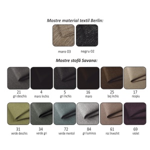 CANAPEA EXTENSIBILA CU 3 LOCURI MILO, MARO, DIN TEXTIL, STIL MODERN, TK - Img 4