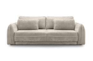CANAPEA EXTENSIBILA NOA, BEJ GRUPA II, CONFECTIONATA DIN METAL, TEXTIL SI SPUMA POLIURETANICA, STIL MODERN