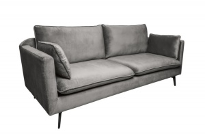 CANAPEA FAMOUS II 210 CM DIN CATIFEA GRI ARGINTIE 40084 STIL MODERN - Img 6