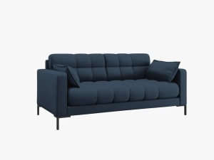 CANAPEA MAMAIA, 2 LOCURI, 152 CM, ALBASTRU 77/NEGRU, TAPITERIE DIN STOFA FINA, DESIGN DEOSEBIT