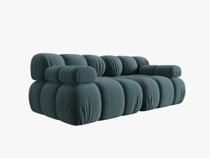 CANAPEA MODULARA BELLIS, 2 LOCURI, 188 CM, VERDE PETROL 87, TAPITERIE DIN CATIFEA, DESIGN DEOSEBIT - Img 2