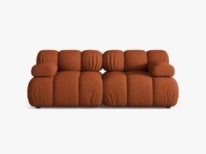 CANAPEA MODULARA BELLIS, CU 2 LOCURI, CARAMIZIE, CU TAPITERIE DIN TEXTIL STRUCTURAT LIBERTY, MICADONI