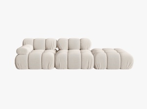 CANAPEA MODULARA BELLIS, DREAPTA, 3 LOCURI, 282 CM, DIVERSE CULORI SI MATERIALE, DESIGN DEOSEBIT - Img 2