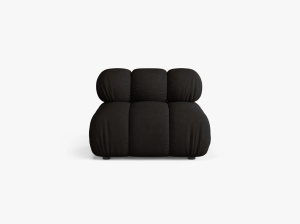 CANAPEA MODULARA BELLIS, NEGRU, CU TAPITERIE DIN TEXTIL LIBERTY, MICADONI