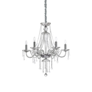 CANDELABRU AMADEUS SP6, TRANSPARENT, DIN STICLA, STIL CLASIC