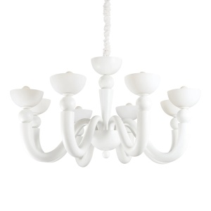 CANDELABRU BON BON SP8, ALB, DIN METAL, STIL MODERN