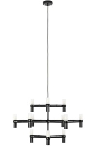 CANDELABRU CU LED-URI ATOMIC, NEGRU, DIN METAL, STIL MODERN, B2 - Img 4