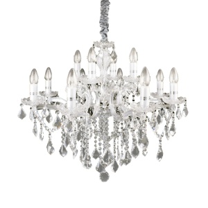 CANDELABRU FLORIAN SP12, CROM, DIN STICLA, STIL CLASIC