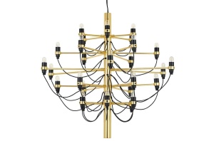 CANDELABRU GINO GOLD 85, DIN METAL SI OTEL CARBON, STIL MODERN, B2