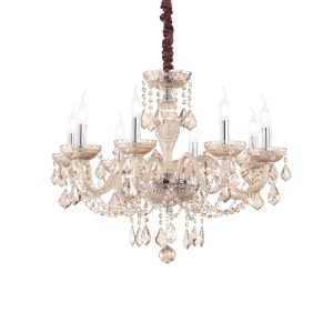 CANDELABRU ROSE SP8, AMBER, DIN STICLA, STIL CLASIC