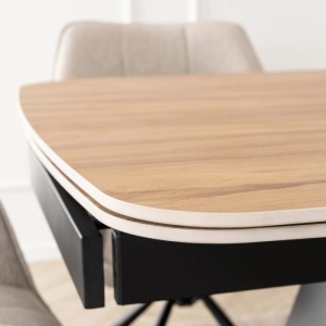 CEL MAI MIC PRET!!!MASA EXTENSIBILA 160-240CM, ARTIM MEBLE, REALIZATA DIN METAL SI CERAMICA, CULOARE MARMURA STEJAR/NEGRU, STIL MODERN - Img 7