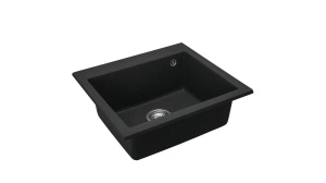 CHIUVETA BUCATARIE REA WEST XL, NEGRU METALIC, DIN GRANIT, CALITATE SUPERIOARA