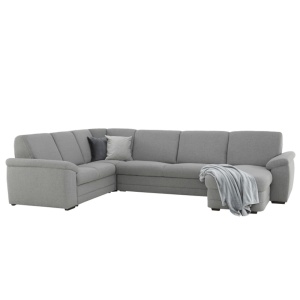 COLTAR BITER U, TIP U, MODEL DREAPTA, GRI, DIN TEXTIL/STOFA, EXTENSIBIL, SPATIU DEPOZITARE, STIL MODERN, TK - Img 1
