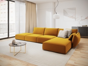 COLTAR DREAPTA 364CM, VANDA 5 LOCURI, DIVERSE CULORI, MATERIAL CATIFEA, ARTIM GROUP COLLECTION