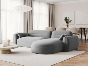 COLTAR ELEGANT 4 LOCURI, SYDNEY, GRI DESCHIS, DREAPTA, MATERIAL CATIFEA, ARTIM GROUP SELECTION