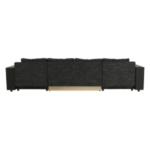 COLTAR ESSEN, UNIVERSAL (S/D), NEGRU, DIN PIELE ECOLOGICA SI TEXTIL, EXTENSIBIL, SPATIU DEPOZITARE, STIL MODERN, TK - Img 3