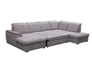 COLTAR EXTENSIBIL 320CM, BERGAMO U, GRI DESCHIS, DIN STOFA FINA DE CALITATE SUPERIOARA - Img 2